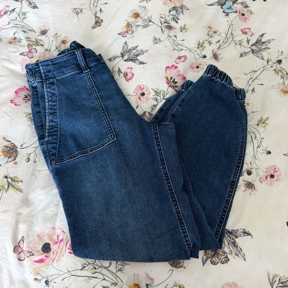 J.Crew Utility Jogger Jeans in Signature Stretch Size 27 Dark Wash